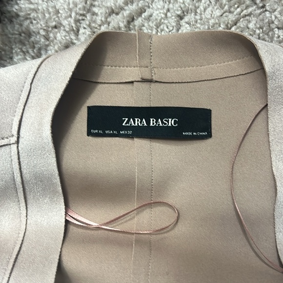 ZARA BASIC women’s brown lightweight jacket US extra large - Picture 13 of 16